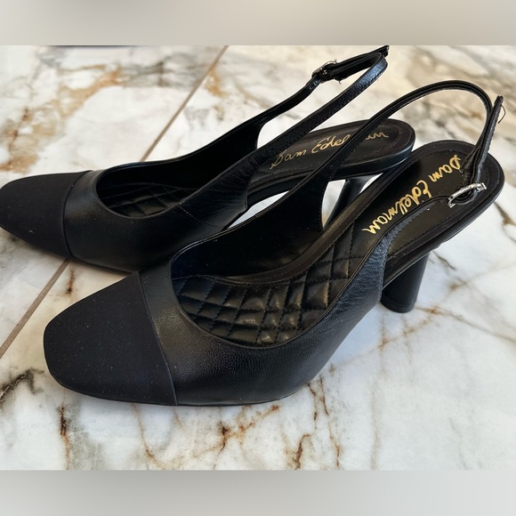 Sam Edelman Shoes - Sam Edelman Black Slingback Heels